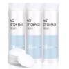 MSQ Cotton Rounds (300 Count), 100% Pure Cotton Makeup Remover Pads and Eye Makeup Brushes 12pcs Eyeshadow Brushes view 2