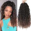 14 Inch 8 Packs Goddess Locs Crochet Hair Pre Looped Faux Locs Crochet Hair for Women Soft Boho Hippie Locs Hair Extension Synthetic (#T30) view 1