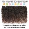 14 Inch 8 Packs Goddess Locs Crochet Hair Pre Looped Faux Locs Crochet Hair for Women Soft Boho Hippie Locs Hair Extension Synthetic (#T30) view 3