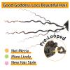 14 Inch 8 Packs Goddess Locs Crochet Hair Pre Looped Faux Locs Crochet Hair for Women Soft Boho Hippie Locs Hair Extension Synthetic (#T30) view 4