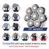 Universal Replacement Heads for Blade,Replacement Blades Compatible with Most Major Head Shaver Brands, Easy-to-Install Electric Razor Shaver Heads for Bald Men. (8 Silver) view 2