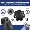 Universal Replacement Heads for Blade,Replacement Blades Compatible with Most Major Head Shaver Brands, Easy-to-Install Electric Razor Shaver Heads for Bald Men. (8 Silver) view 3