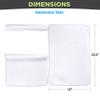 Fushay Premium Microfiber Towels - 5 Pack Ideal for Estheticians, Barbers, Salons Extra Thick, High Absorbency, Professional-Grade (All White) view 3