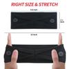 ABAMERICA Headbands with Button for Mask, Wide Nurses Headbands Non Slip Elastic Ear Protection for Women Men Doctors Sweatband Headband view 3