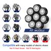 Universal Replacement Heads for Blade,Replacement Blades Compatible with Most Major Head Shaver Brands, Easy-to-Install Electric Razor Shaver Heads for Bald Men. (8 Black) view 2
