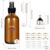 CycleMore 120ml 16Pcs 4oz Amber Glass Spray Bottles with Fine Mist Sprayers, Glass Travel Bottles for Cosmetic Essential Oils Cleaning Solutions Perfumes & More Liquids Ideal for Mother & Friends view 2
