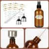 CycleMore 120ml 16Pcs 4oz Amber Glass Spray Bottles with Fine Mist Sprayers, Glass Travel Bottles for Cosmetic Essential Oils Cleaning Solutions Perfumes & More Liquids Ideal for Mother & Friends view 4