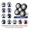 Universal Replacement Heads for Blade,Replacement Blades Compatible with Most Major Head Shaver Brands, Easy-to-Install Electric Razor Shaver Heads for Bald Men. (5 Black) view 2
