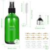 CycleMore 120ml 16 Pack 4oz Green Glass Spray Bottles with Fine Mist Sprayers, Glass Travel Bottles for Cosmetic, Essential Oils, Cleaning Solutions, Perfumes & More Liquids Ideal for Friends view 2