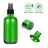 CycleMore 120ml 16 Pack 4oz Green Glass Spray Bottles with Fine Mist Sprayers, Glass Travel Bottles for Cosmetic, Essential Oils, Cleaning Solutions, Perfumes & More Liquids Ideal for Friends view 3