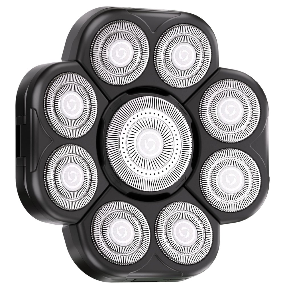 Universal Replacement Heads for Blade,Replacement Blades Compatible with Most Major Head Shaver Brands, Easy-to-Install Electric Razor Shaver Heads for Bald Men. (9 Black)