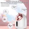 WHNL Facial Steamer - Nano Ionic Facial Steamer with Cold&Warm&Hot Mist,240ml Large Water Tank,Small Face Humidifier,White view 3
