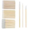 300 PCS/Sets Eyelash Extension Supplies 200pcs Disposable Pointed Micro Swab 50pcs Eyebrow Spoolie Brush 50pcs Lip Wand Brush Mascara Wand Applicator Eyelashes Tool (Bamboo kits) view 1