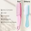 Beomeen 2 Pcs Handle Grip Nail Brushes for Cleaning, Long Handle Fingernail Cleaner, Hand Nail Toes Cleaning and Scrubbing Brushes, Pedicure Nail Scrubber Non-Slip for Men and Women, Hot Pink view 4