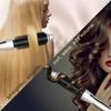 MIRACOMB Professional Hair Curler Straightening Brush | Ceramic Heated Round Brush | 1" Comb Flat Iron Straightener | Anti-Frizz Curl Wand Iron Roller with 5 Heat Settings, Cool Touch, Auto off, White view 2