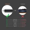 MIRACOMB Professional Hair Curler Straightening Brush | Ceramic Heated Round Brush | 1" Comb Flat Iron Straightener | Anti-Frizz Curl Wand Iron Roller with 5 Heat Settings, Cool Touch, Auto off, White view 3