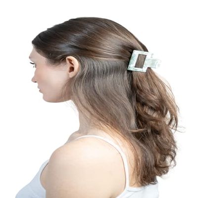 LELE FASHION Womens Hair Clips Cute Hair Clips For Women Square Claw Clip Mini Fashion Claw Clip Plastic Hair Clips Non-Slip Styling Hair Clips Pink Jaw Clips Hair Accessories For Women 2x1.9