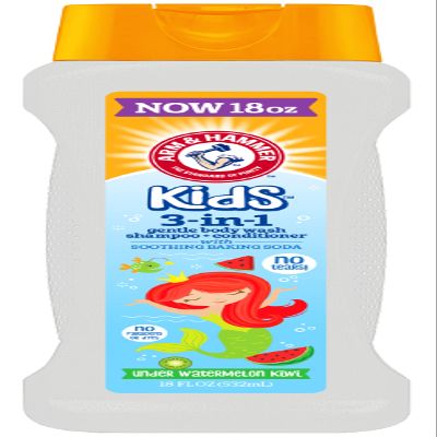 Arm & Hammer, Kids 3-In-1 Gentle Bodywash, Shampoo + Conditioner, Watermelon Kiwi - 18 Fl Oz