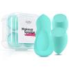 Makeup Sponge Set DUAIU 4Pcs Blender Beauty Foundation Blending Sponge, Flawless for Liquid, Cream, and Powder, Professional Streak Free Application Blend, Makeup Sponges with Storage Box(Aquamarine) view 1