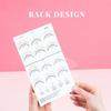 BELLEMORY WISPY EYE SHAPE Lash Mapping Chart - Eyelash Extension Beginner Training and Practice Chart, Eyelash Extension Curl and Diameter Sheet for Lash Kit (1 PC Wispy Eye Shape Lash Map Chart) view 2