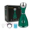 Facial Steamer-Nano Ionic Facial Steamer Warm Mist Humidifier Atomizer Sprayer Moisturizing Face Steamer Home Sauna SPA Face with 4 Piece Stainless Steel Skin Kit and Hair Band(Green) view 1