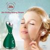 Facial Steamer-Nano Ionic Facial Steamer Warm Mist Humidifier Atomizer Sprayer Moisturizing Face Steamer Home Sauna SPA Face with 4 Piece Stainless Steel Skin Kit and Hair Band(Green) view 2