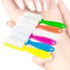 COHEALI 4pcs Nail Cleaning Brush Handle Plastic Nail Brushes for Makeup Scrubbing for Professionals Personal Use Random Pattern Design view 2