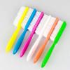 COHEALI 4pcs Nail Cleaning Brush Handle Plastic Nail Brushes for Makeup Scrubbing for Professionals Personal Use Random Pattern Design view 3