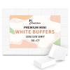 Maryton Mini Nail Buffer Blocks - 100/120 Grit Professional Salon White Buffers - Buff Nails Prior to Application of Gel Polish, Acrylic, 50 Count view 1