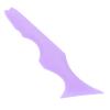 Silicone Eyeliner Aid Mascara Eyeliner Helper Tool Reusable Eye Stencil Eye Makeup Aid Tool for Women (Violet) view 1