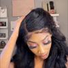 Kinky Straight Edges Curly Baby Hair Wig Invisible Lace Front Human Hair Wig Staight Yaki 13x6 HD Transparent Lace Front Wig Pre Plucked Natural Hairline 150% Density Brazilian Remy Hair 16inch view 2