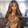 ISEE Wear and Go Glueless Wig HD Lace Front Wigs Human Hair Body Wave Wigs for Black Women 4/27 Honey Blonde Ombre Highlight Glueless Wigs Human Hair Pre Plucked (18 Inch,180% Density) view 2