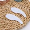100Pcs Plastic Disposable Cosmetic Spoon Spatulas Mini Cosmetic Spatula Makeup Spatula Eye Cream Spoon Beauty Scoop Makeup Mini Cosmetic Skincare Spatula for Home Salon, 2.63 Inches, White view 4
