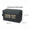 silkmilk Toiletry Bag,Customized Travel Bag with Your Own Text for Travel,Personalized Toiletry Bag Hanging Dopp Kit for Men Water Resistant Shaving Bag for Trave view 2