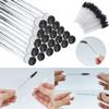 Mascara Brushes Tubes Set 70 Pieces Disposable Eyelash Brushes Replacement with 20 Pieces Empty Tubes for Eyelash Extension Lash Mascara Wand (Black Diamond) view 4