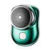 Electric Shaver for Men,Mini-Shave Portable Electric Shaver Pocket Size Portable Shaver Wet and Dry Mens USB Rechargeable Shaver Charging Easy One-Button (Green) view 1