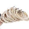 JILIYUPA 20 Pcs Pearls Trendy Headbands, White Artificial Pearl Rhinestones Hairbands Bridal Hair Hoop Party Wedding Hair Accessories for Women Girls (20Pcs-PearlC) view 1