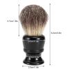 Pilipane Shaving Brush, Shaving Brush, Shaving Brush Portable Hair Shaving Brush Gum Based Shaving Brush for Shaving Cream for Home Hair Salon view 4
