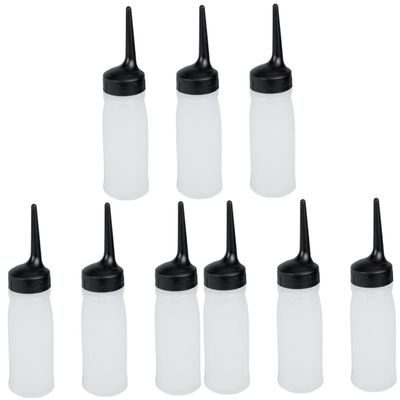 FRCOLOR 9pcs Hair Coloring Shampoo Bottles Refillable Hair Dye Applicator Container for Salon Use Material Lightweight and Portable for Easy Application