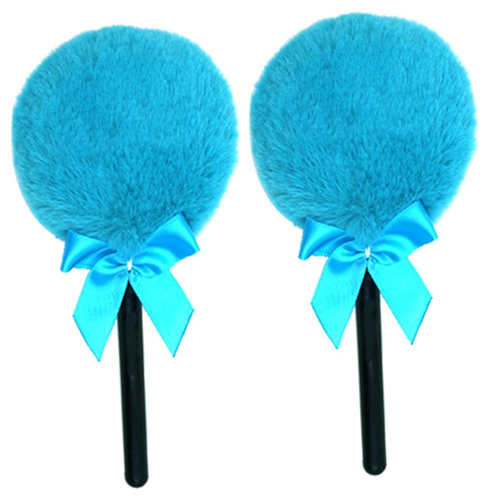 LALAFINA 2pcs Powder Puff Triangle Makeup Puff Cotton Candy s Esponjas Para Maquillaje Makeup Pads Lollipop Face Face Powder Loose Powder Handle