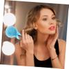 LALAFINA 2pcs Powder Puff Triangle Makeup Puff Cotton Candy s Esponjas Para Maquillaje Makeup Pads Lollipop Face Face Powder Loose Powder Handle view 4