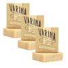 Varina Natural Sandalwood Bourbon Bar Soap - Gentle Cleansing for Sensitive Skin (Sandalwood Bourbon, 3 Pack) view 1