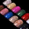 Teenitor Short Press on Nails,288PCS Glitter Square Press on Nails, Fake Nails, Short False Nails, Finger Nails view 1