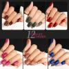 Teenitor Short Press on Nails,288PCS Glitter Square Press on Nails, Fake Nails, Short False Nails, Finger Nails view 4