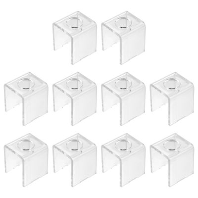 EXCEART Lipstick Mold Holder 10 Pieces Clear Plastic Single Hole Lipstick Stand for Homemade, Easy to Use and Reusable