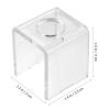 EXCEART Lipstick Mold Holder 10 Pieces Clear Plastic Single Hole Lipstick Stand for Homemade, Easy to Use and Reusable view 3