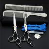 5.5 inch Hair Cutting Scissors Shears Kit, Professional Hair Scissors, Extremely Sharp Blades, Salon Razor Edge Scissor, Japanese 440C Stainless Steel, for Men Women, Haircut Scissors Hair Kit view 2