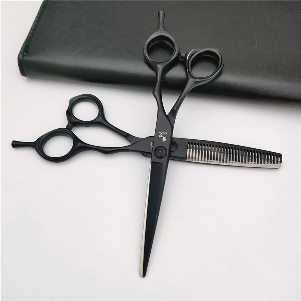 5.5 inch Hair Cutting Scissors Shears Kit, Professional Hair Scissors, Extremely Sharp Blades, Salon Razor Edge Scissor, Japanese 440C Stainless Steel. for Men Women Pets Home Salon Barber
