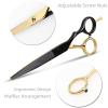 5.5 inch Hair Cutting Scissors Shears Kit, Professional Hair Scissors, Extremely Sharp Blades, Salon Razor Edge Scissor, Japanese 440C Stainless Steel, for Hair for Women Men Kids view 3