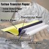 YONGDA Tattoo Skin Practice and Transfer Paper Kit - 10pcs Fake Skin & 20pcs Thermal Stencil Paper Professional Tattoo Supplies for Beginners/Artists, Realistic Skin Texture & High Transfer Efficiency view 3